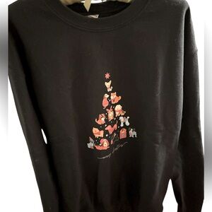 Dog Christmas Tree Sweatshirt by Gildan